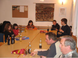 gemtliches beisammensein nach der Probe