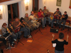 Probe fr unserer Konzert mit Kerstin